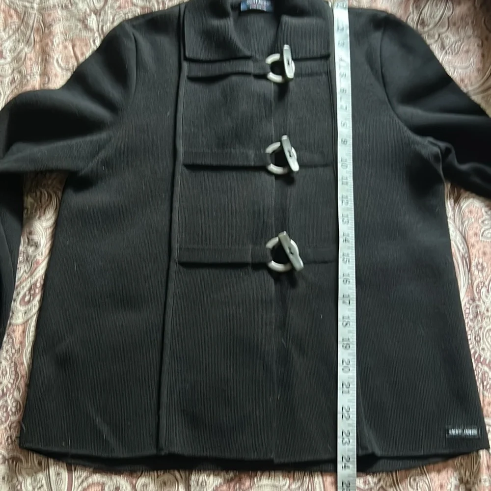 Saint James Breton Wool Sweater in Black Size 8. - Picture 8 of 12